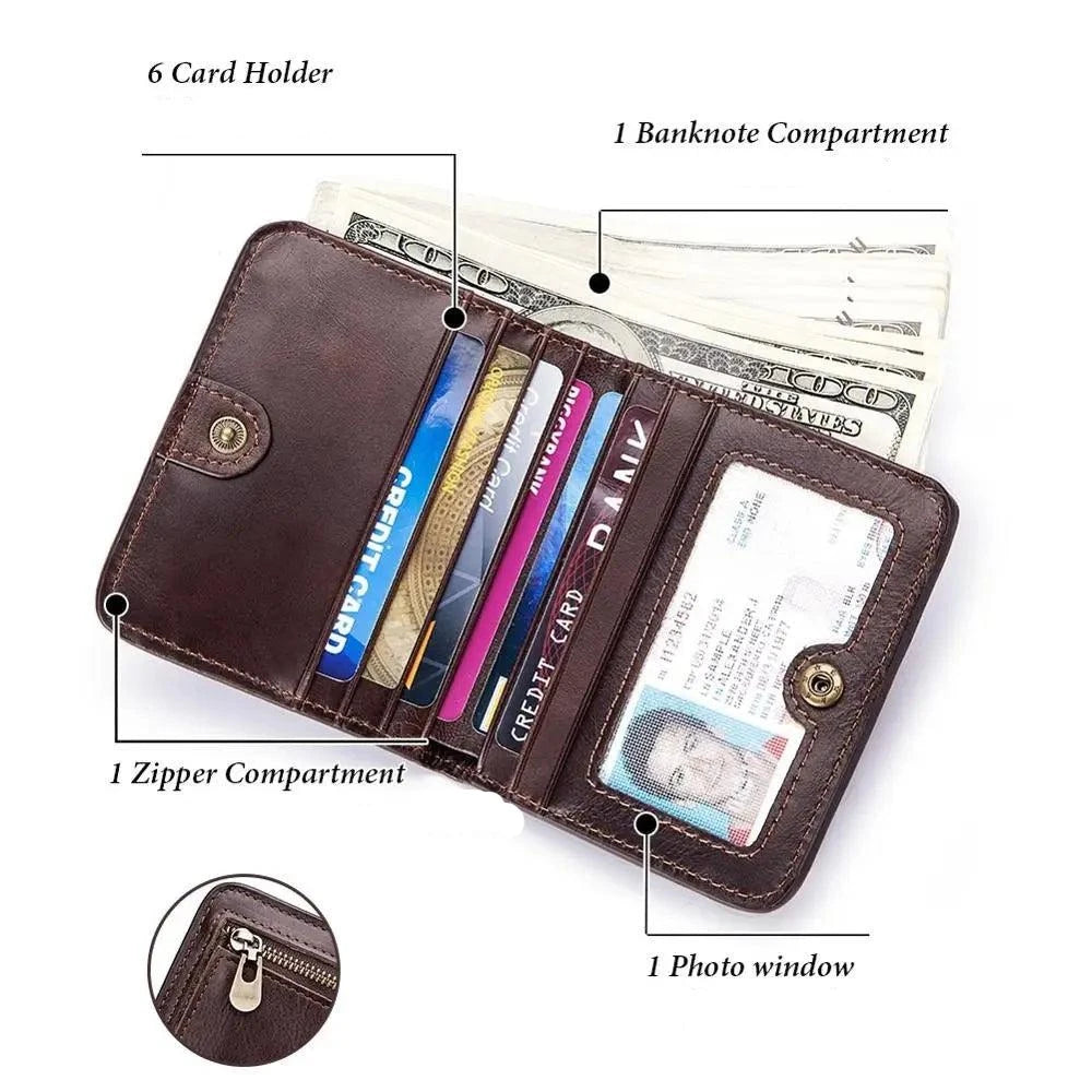 EliteShield Genuine Leather Business Wallet - Voltco