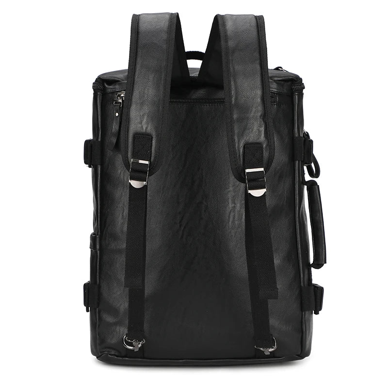 LuufanVoyage High Capacity Leather Travel Backpack