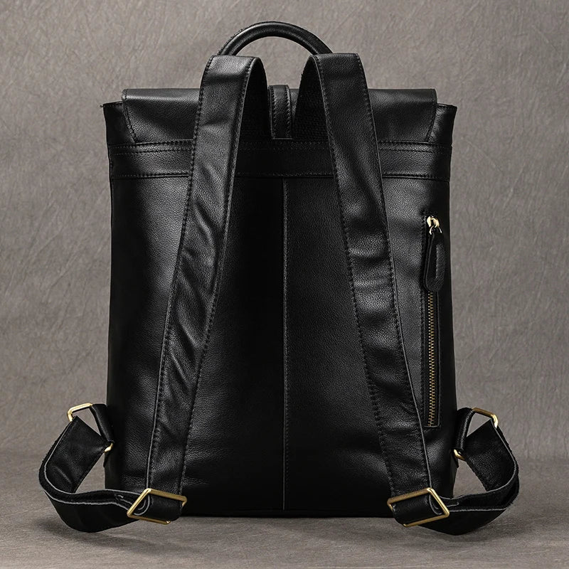 LuufanElite Top Grade Genuine Leather Men's Backpack