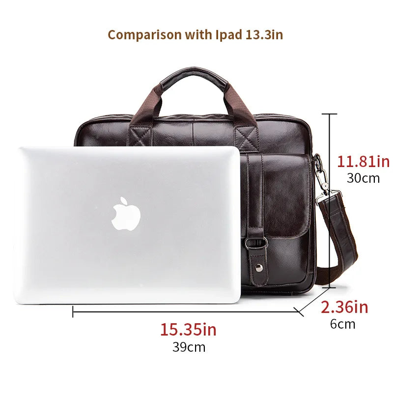 ExecuCraft Genuine Leather Laptop Briefcase